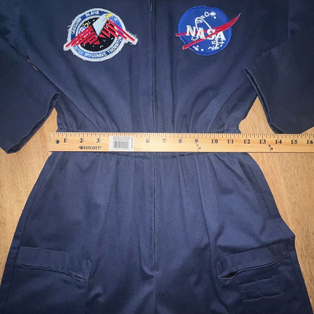 JETAONE Kids sz 10‎ Blue Aerospace Jumpsuit Flight Suit Nasa costume - Picture 16 of 16